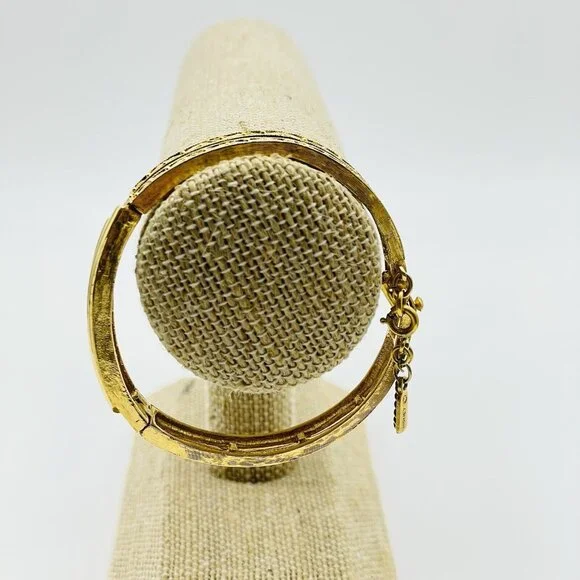 MONET Double Layer Panel Bracelet Gold Tone Classic Career Cosplay LARP READ - Picture 6 of 7